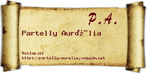 Partelly Aurélia névjegykártya
